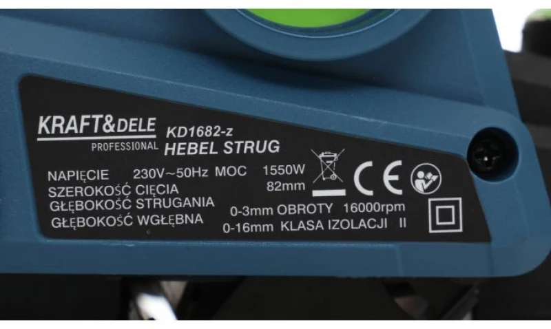 Ηλεκτρική Πλάνη 1550 W King Series Kraft&Dele KD-1682-Z