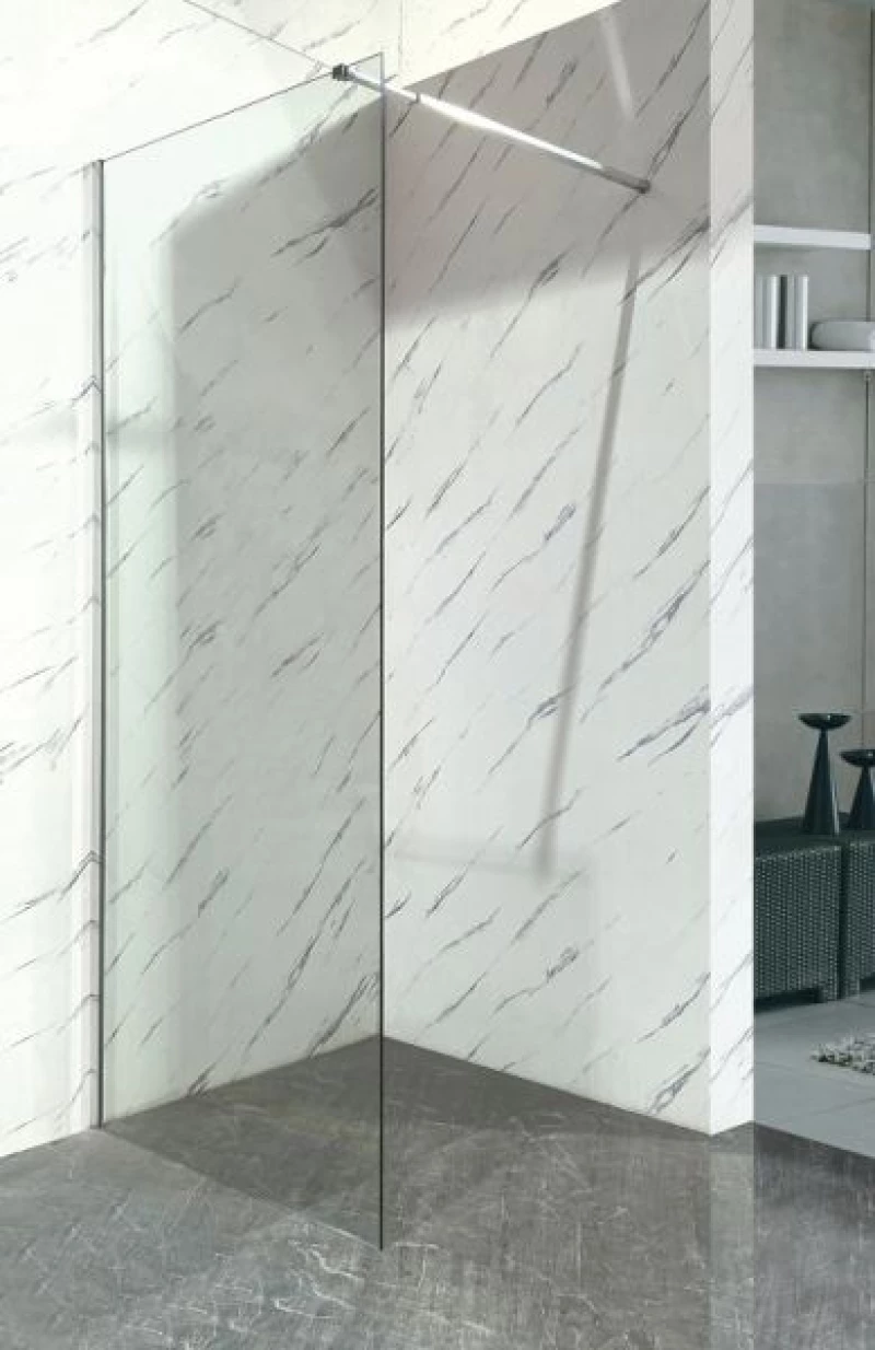 PANEL ΤΖΑΜΙ ΔΙΑ/ΝΕΣ 110*195h/8mm ME ΜΠΡΑΤΣΟ ST/ST 70-120cm - GLORIA