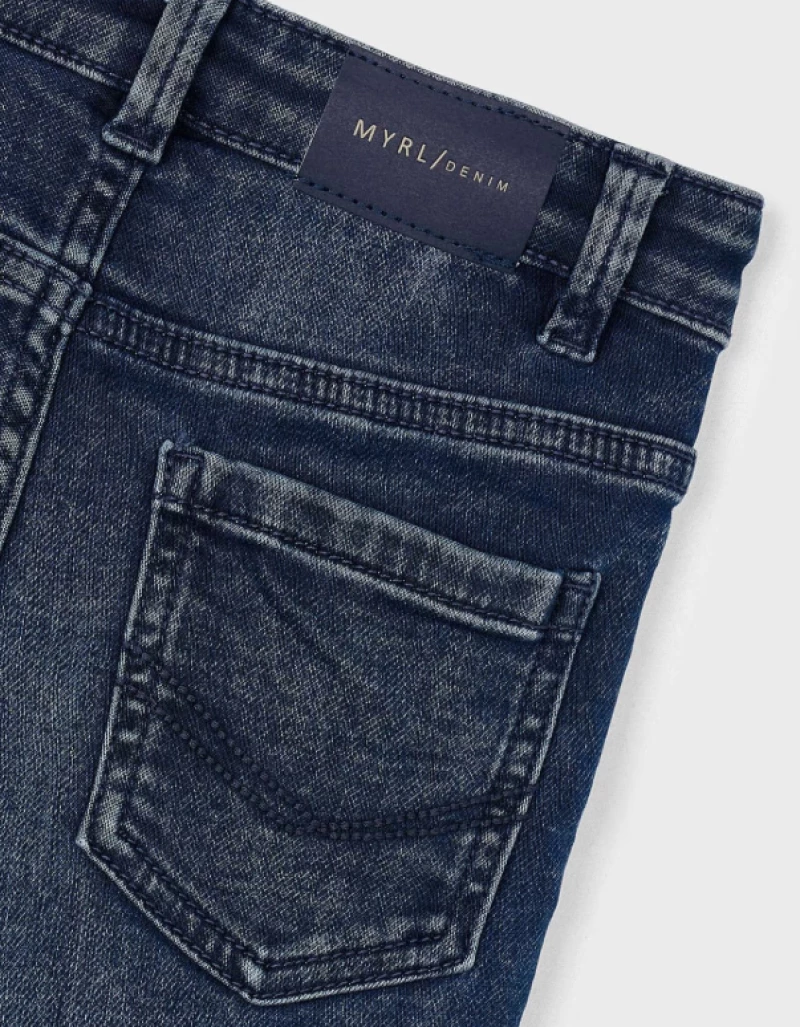 Mayoral Παντελονι μακρύ blue black 15-04571-071 Κορίτσι
