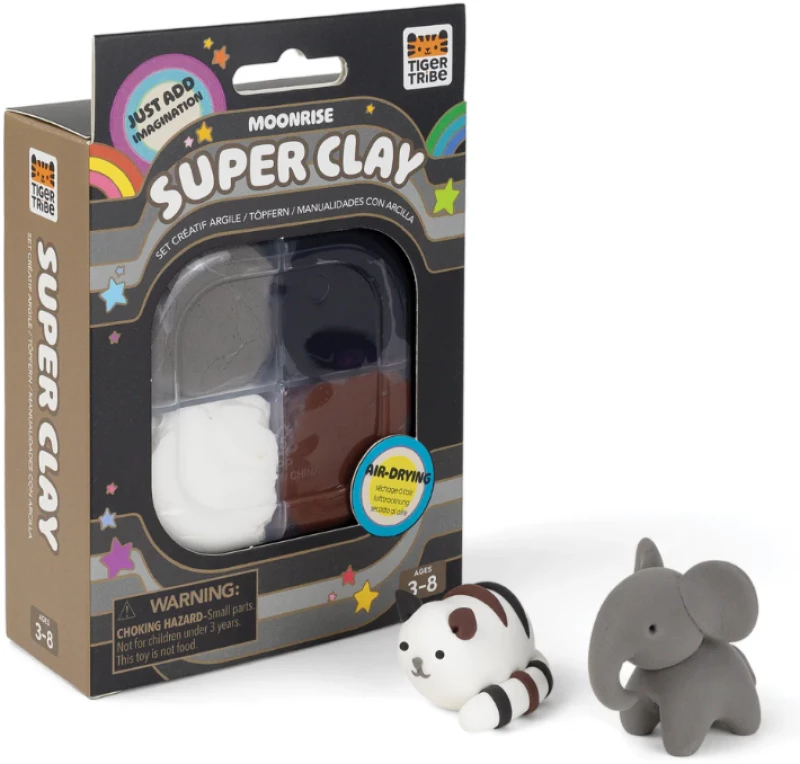 Tiger Tribe Super Clay Πλάθεις και Δημιουργείς Moonrise Neutrals 94226 (7-0168)