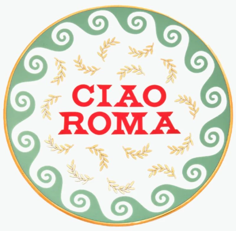 Πιάτο από Πορσελάνη Bitossi Ciao Roma Porcelain Plate