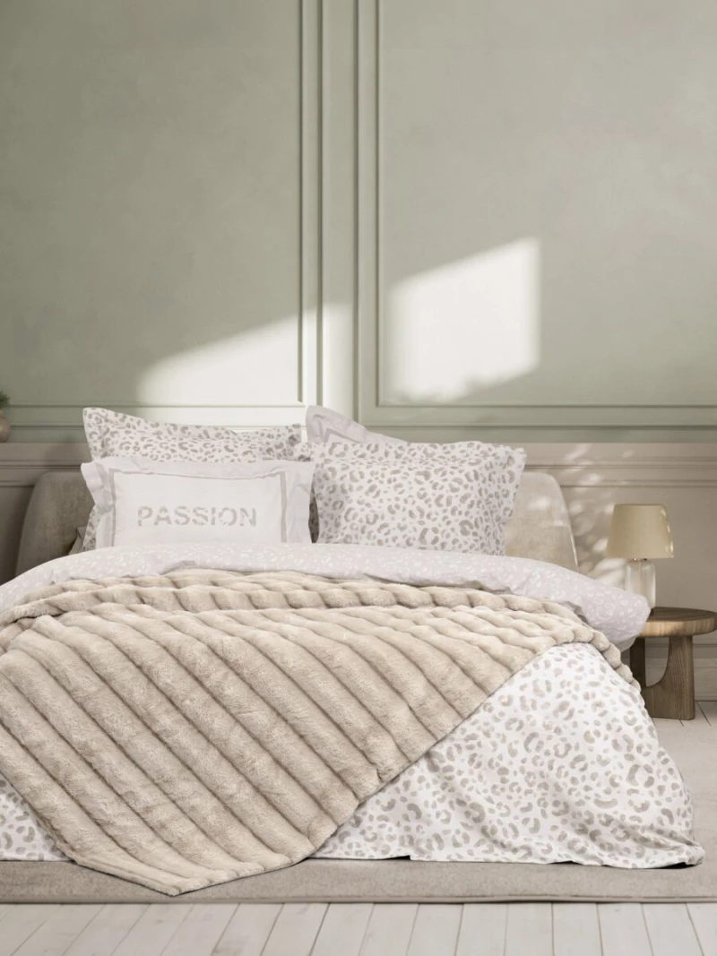 Κουβέρτα Υπέρδιπλη 220X240 Carezza Ivory - Nima Home