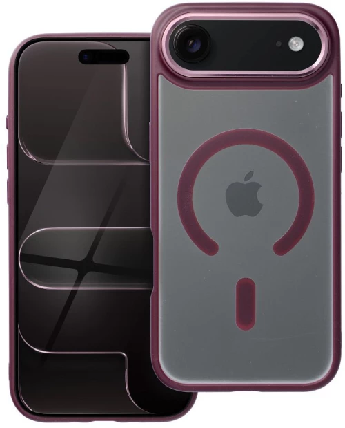 Matte Mag Cover Case Compatible With Magsafe For Iphone 17 Air Plum Red