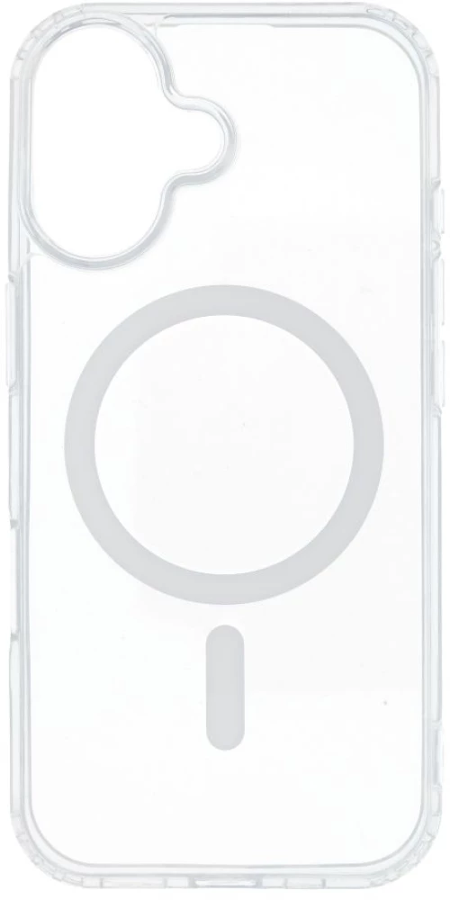 Drop Glue Colorful Ring Mag Cover Compatible With Magsafe For Iphone 17 White