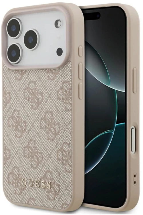 Guess Case For Iphone 17 Pro Guhcp17Lg4Gfpi (Pu 4G Classic) Pink