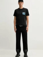 Tommy Jeans ανδρικό βαμβακερό regular t-shirt μαύρο DM0DM21980-BDS