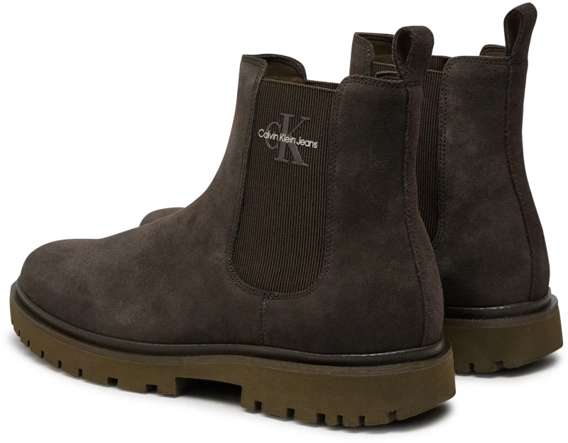 Calvin Klein Ανδρικά Chelsea Μποτάκια Suede Καφέ YM0YM01080-GWX