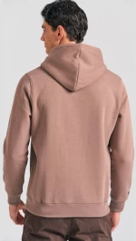 Funky Buddha the essentials ανδρικό βαμβακερό regular φούτερ καφέ FBM012-002-06-CIGAR