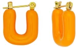 Γυναικεία Σκουλαρίκια απο ατσάλι Excite E-1014A-ORANGE