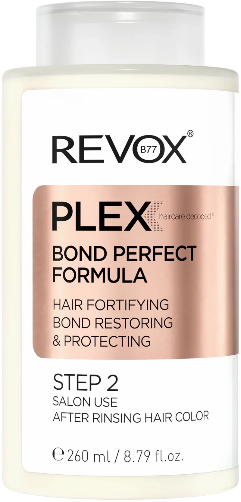 Revox B77, Plex Bond Step 2, Hair Cream Treatment, Reconnects Bonds & Protect, 260 ml