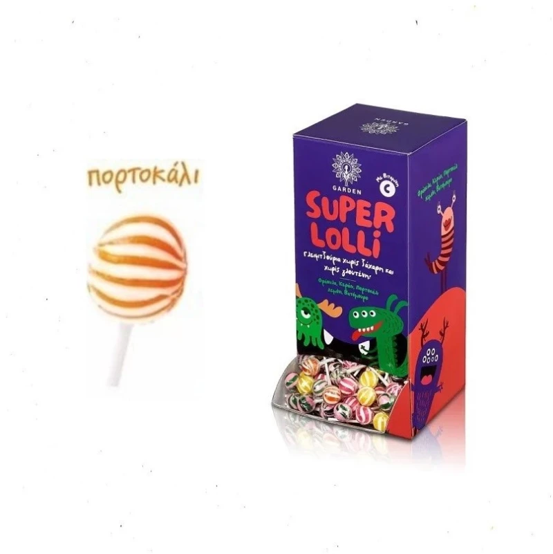 Garden Super Lolly Γλειφιτζούρι με Βιταμίνη C Πορτοκάλι 1τμχ