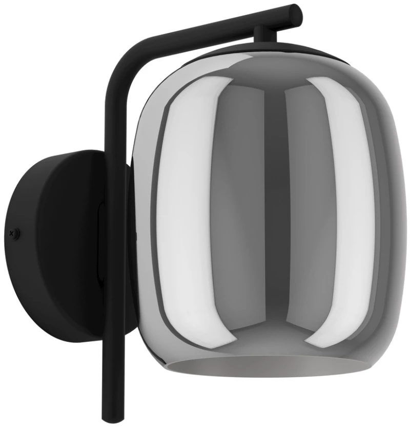 Φωτιστικό Επίτοιχο Eglo 901723 CIAMPINO Μαύρο Ματ (Black Mat)