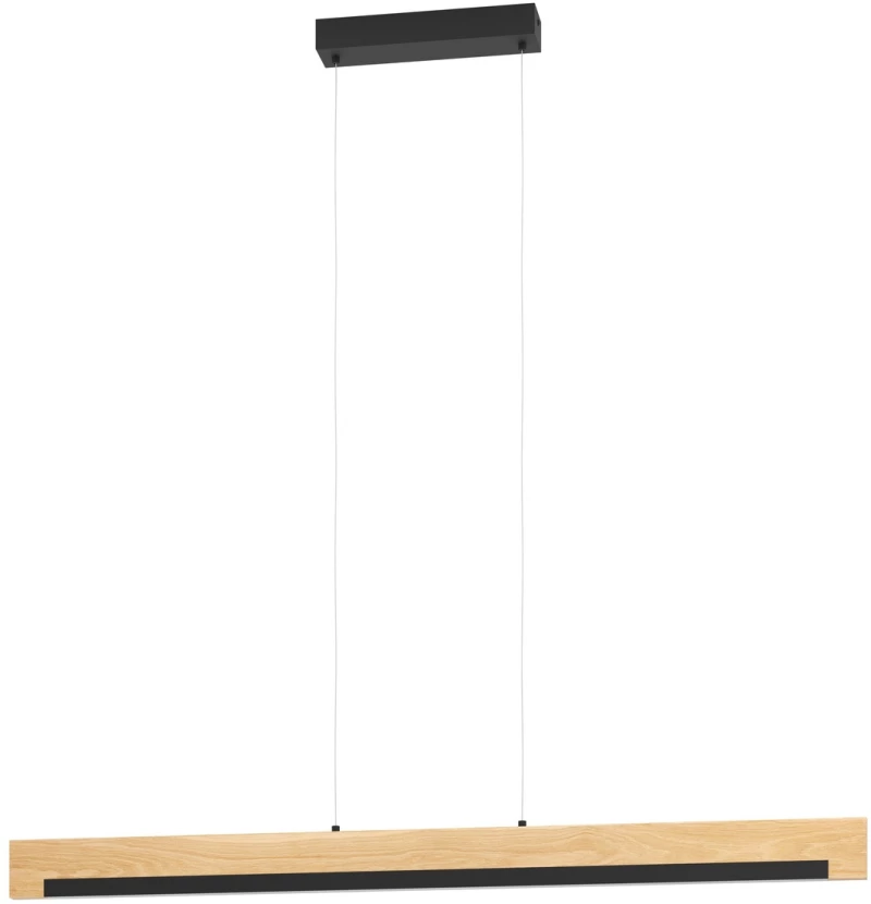 Φωτιστικό Κρεμαστό Eglo 901737 CAMACHO Καφέ (Brown)|Μαύρο Ματ (Black Mat) 3000K
