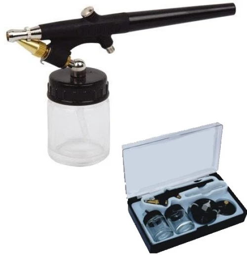 Αερογράφος με μπεκ 0,8 και 2 δοχεία 20ml Vtools V138