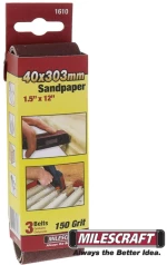 Milescraft 1610 Γυαλοχαρτο ιμαντας 300x40 mm Κ150 3τεμ