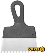 Vorel 06299 Σπατουλα inox 150mm με δόντι 6x6