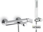 Μπαταρία Λουτρού Glam Vicario Chrome