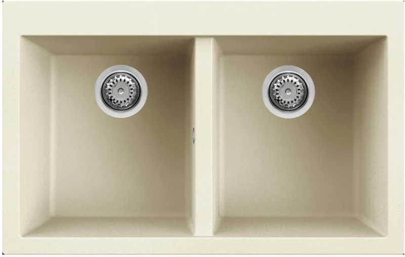 Νεροχύτης κουζίνας QUADRA 350 Bianco Antico 62 ELLECI 79x50cm