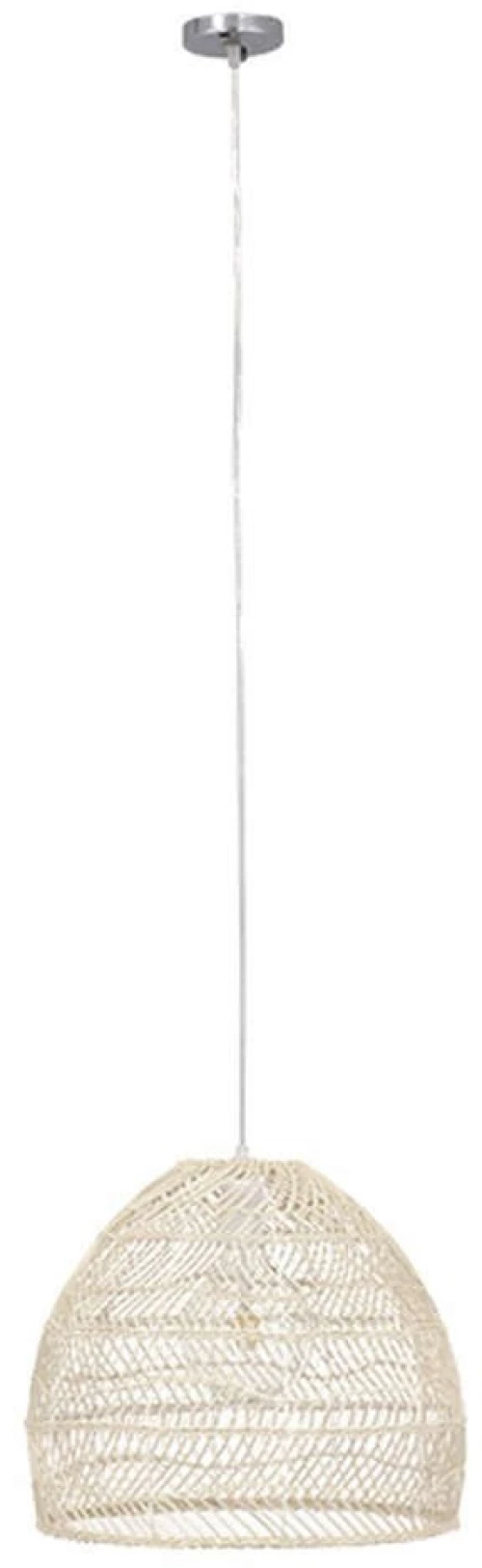 Φωτιστικό Οροφής Malibu 00968 1xΕ27 Φ40x35cm White GloboStar