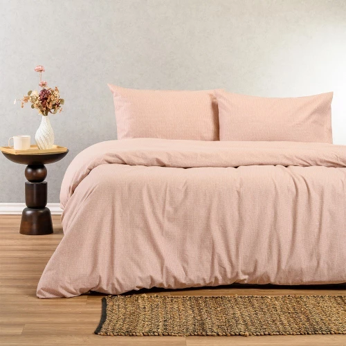 Σεντόνια Φανελένια Owen (Σετ 4τμχ) Rose Melinen King Size 270x260cm 100% Βαμβακερή Φανέλα