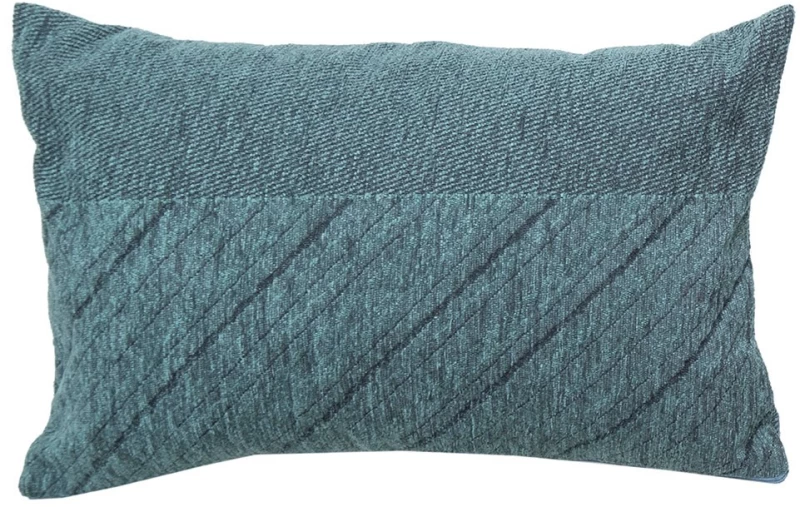 Μαξιλάρι Διακοσμητικό (Με Γέμιση) 1455 Petrol Anna Riska 32x52 Chenille,Βαμβάκι,Polyester