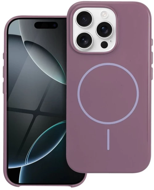 Glossy Mag Cover Compatible With Magsafe For Iphone 17 Purple