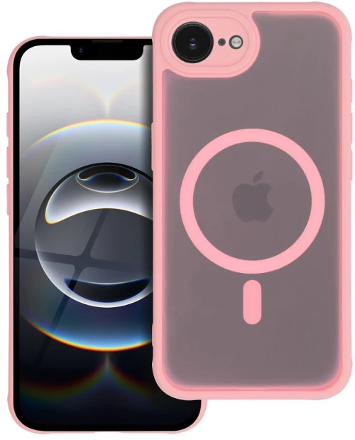 Full Matte Mag Cover Case Compatible With Magsafe For Samsung A17 Light Pink