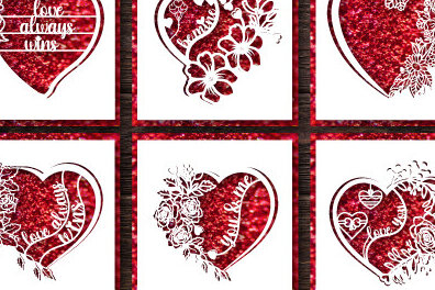 Intra απο ξύλο plywood 3mm-4mm πάχος – Δωροκάρτα για την Ημέρα του Αγίου Βαλεντίνου Bundle1404 Δίασταση  20x20 cm INTRAFABR-115635267