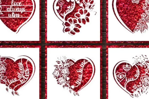 Intra απο ξύλο plywood 3mm-4mm πάχος – Δωροκάρτα για την Ημέρα του Αγίου Βαλεντίνου Bundle1404 Δίασταση  20x20 cm INTRAFABR-115635267