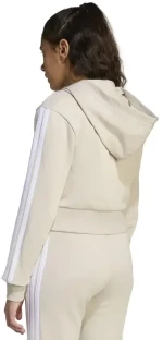 Παιδική Ζακέτα Adidas Essentials Full-Zip Hoodie Μπεζ / Λευκό