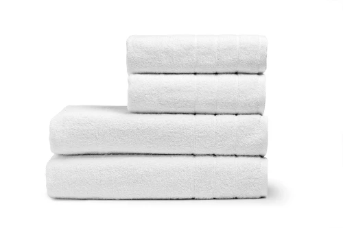 Πετσέτα Προσώπου Ξενοδοχείου 600gsm Crystal 100% Cotton 50x95 Λευκό   Beauty Home