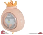 MONI TOYS ΜΟΥΣΙΚΟ ΠΕΡΙΣΤΡΕΦΟΜΕΝΟ PENGUIN PINK 3801005600052
