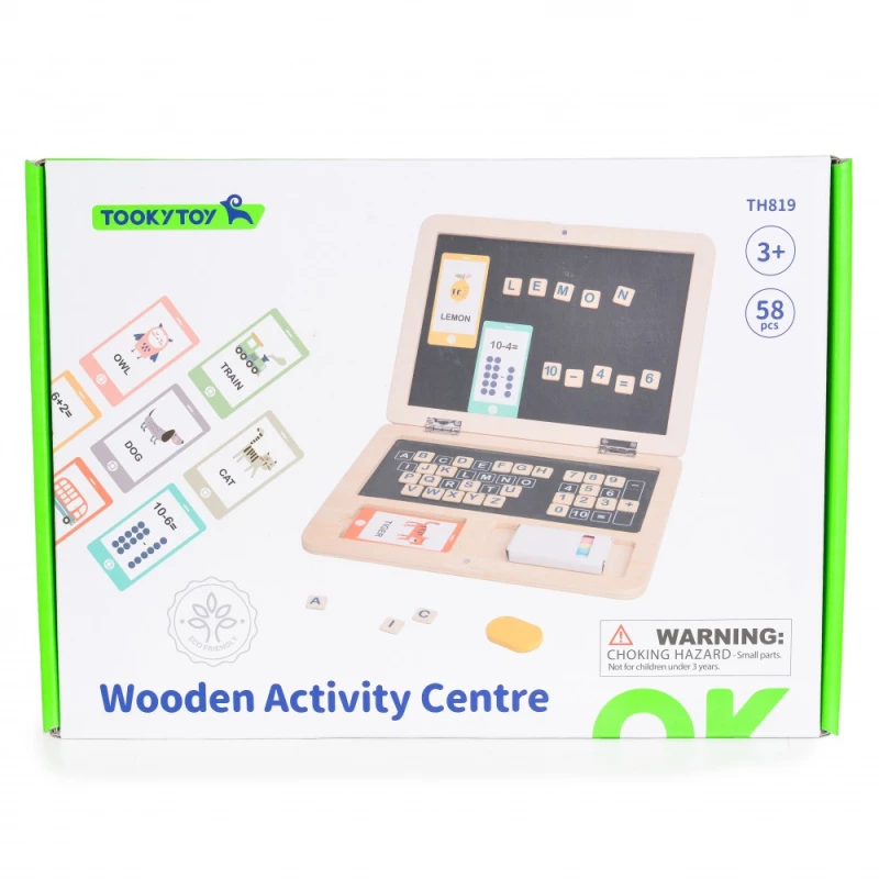 TOOKY TOY TH819 ΞΥΛΙΝΟ ΚΕΝΤΡΟ ΔΡΑΣΤΗΡΙΟΤΗΤΩΝ 6972633372110