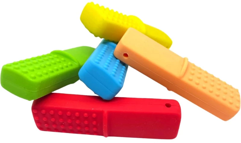 Light Green Rubber, Μασητικό μενταγιόν σιλικόνης 7x2x1εκ.