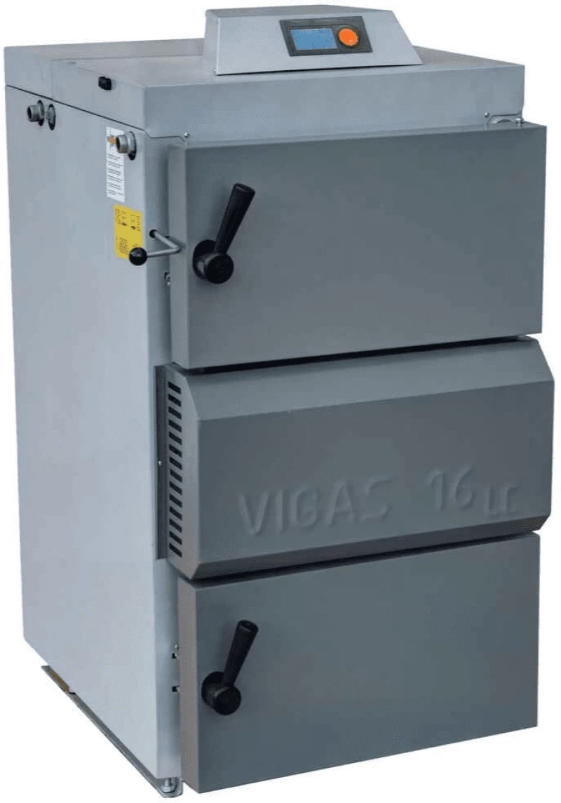 Λέβητας Ξύλου 16KW Vigas Πυρόλυσης Με Αισθητήρα Λάμδα