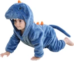 Blue Baby T-Rex, Ολόσωμη Βελούδινη Φόρμα (Unisex)- Queen Mother