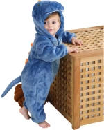 Blue Baby T-Rex, Ολόσωμη Βελούδινη Φόρμα (Unisex)- Queen Mother
