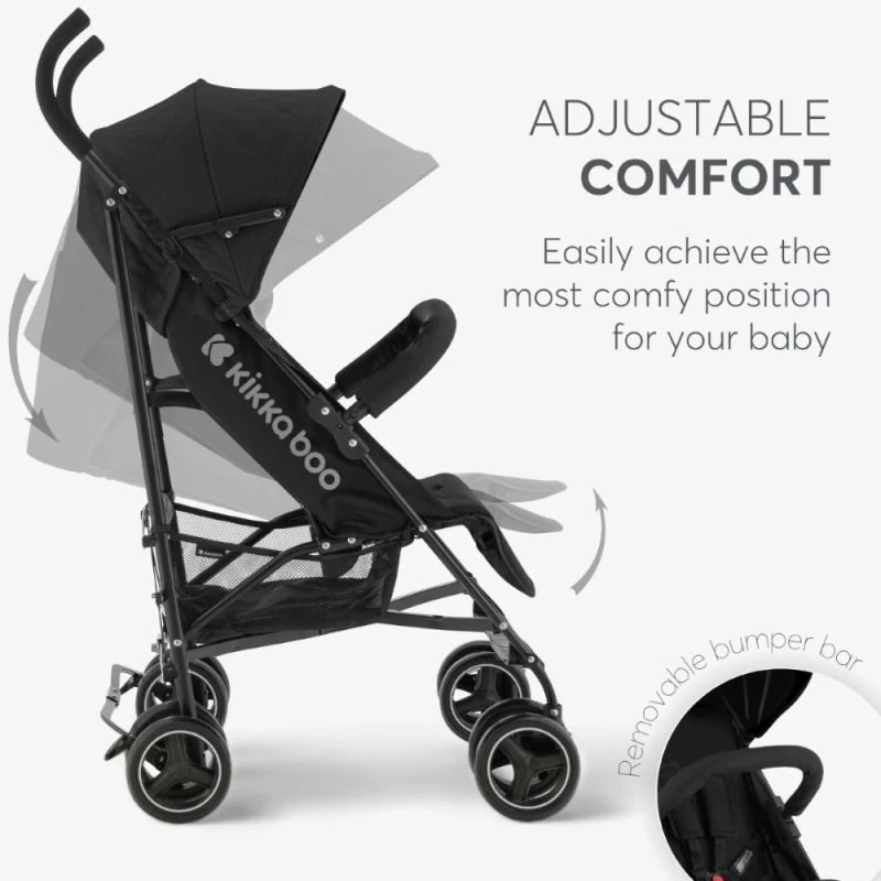 KIKKA BOO ΚΑΡΟΤΣΙ ΒΟΛΤΑΣ ΜΠΑΣΤΟΥΝΙ BEETLE BLACK 31001030172