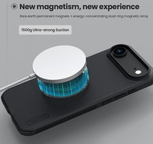 NILLKIN θήκη Super Frosted Shield Pro Magnetic για Apple iPhone 17 Air, μαύρη