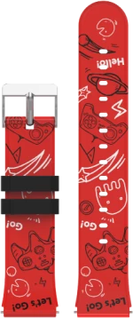 Kiddoboo Strap Space Red