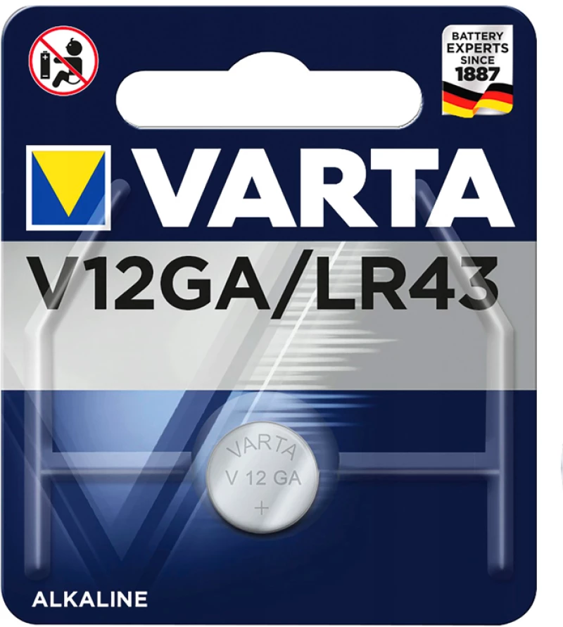 VARTA αλκαλική μπαταρία LR43, 1.5V, 1τμχ - 4008496273676