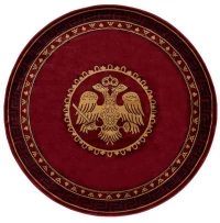 ΧΑΛΙ ΕΚΚΛΗΣΙΑΣΤΙΚΟ ATHOS 2128A BURGUNDY  ΡΟΤΟΝΤΑ - 250X250  NewPlan
