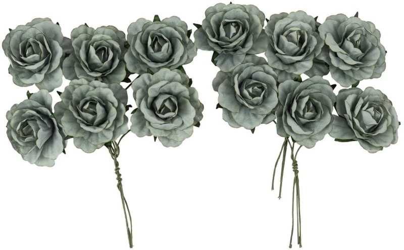 Beauty Home 12 Ρόδα Χάρτινα Πράσινο Ευκαλύπτου Ø3,5cm
