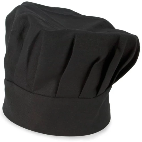 Chef 00422 Σκούφος Μαγείρων 100% βαμβάκι ρυθμιζόμενος με χρατς BLACK