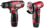 RAIDER Σετ Γωνιακός τροχός & δράπανο 12V 2x2Ah RDP-CDLCAG03 030168