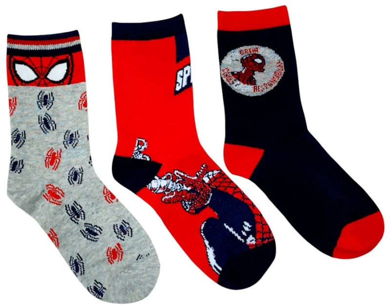 ΚΑΛΤΣΕΣ (ΣΕΤ 3 ΤΜΧ) DISNEY SPIDERMAN HU0665-1 ΠΟΛΥΧΡΩΜΕΣ (23-34)