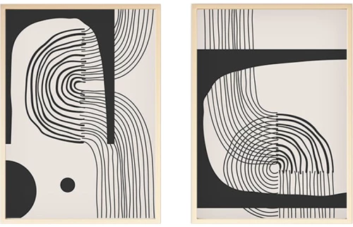 Πίνακας σε καμβά Bajou pakoworld δίπτυχος με ψηφιακή εκτύπωση 50x3x70εκ