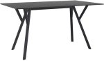 MAX ΤΡΑΠΕΖΙ 140X80Χ74εκ. BLACK LAMINATE 12mm