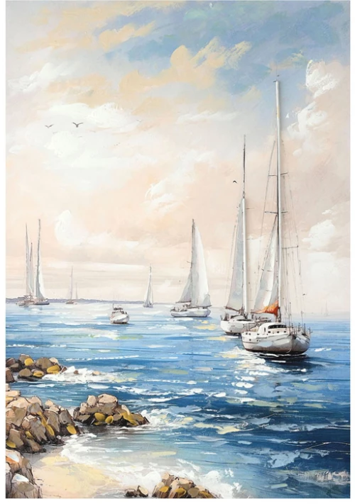 Πίνακας σε καμβά Sailsy Inart 70x3x100εκ
