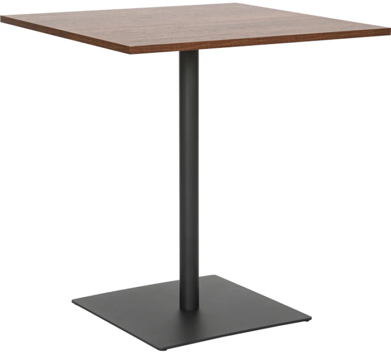 Τραπέζι Nerobian pakoworld mdf σε καρυδί απόχρωση 70x70x75εκ